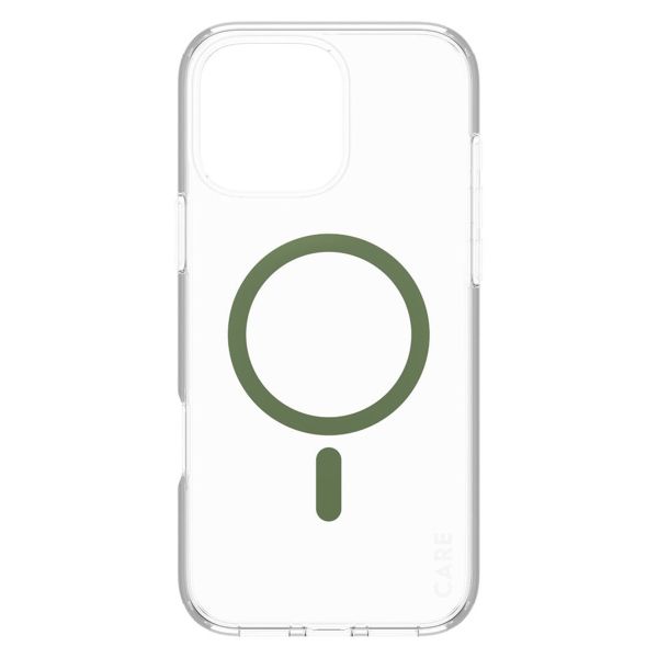 CARE by PanzerGlass Urban Combat Case MagSafe für das iPhone 16 Pro Max - Transparent / Grün