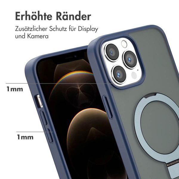 Accezz Ring Stand Backcover mit MagSafe Apple iPhone 13 Pro Max - Blau