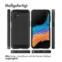 imoshion Brushed Back Cover für das Samsung Galaxy Xcover 6 Pro - Schwarz