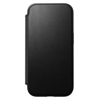 Nomad Modern Leather Folio Klapphülle Apple iPhone 16 - Schwarz