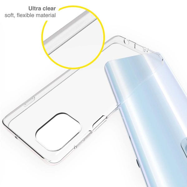 Accezz TPU Clear Cover für das Motorola Moto G100 - Transparent