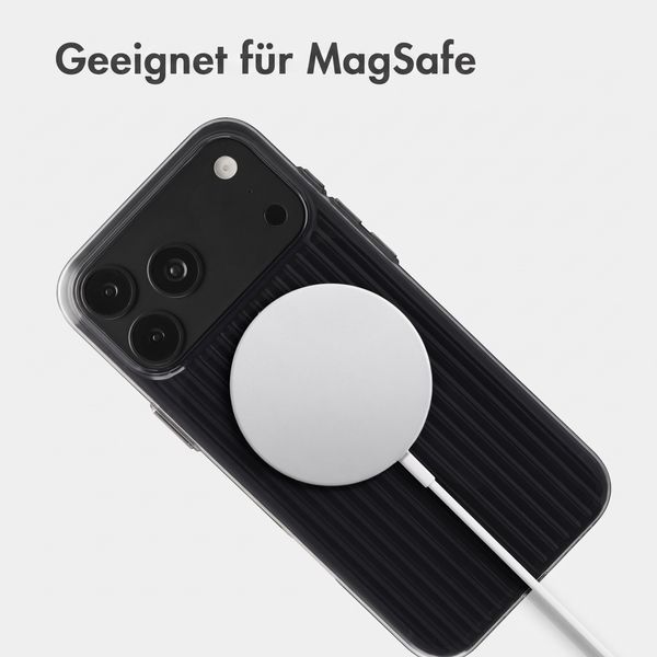Accezz Lite Backcover mit MagSafe | Fluted | Apple iPhone 18 Pro / 17 Pro - Schwarz