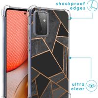 imoshion Design Hülle mit Band für das Samsung Galaxy A72 - Black Graphic