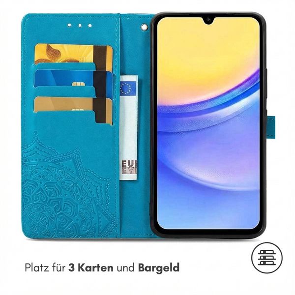 imoshion Mandala Klapphülle Samsung Galaxy A15 (5G/4G) - Türkis