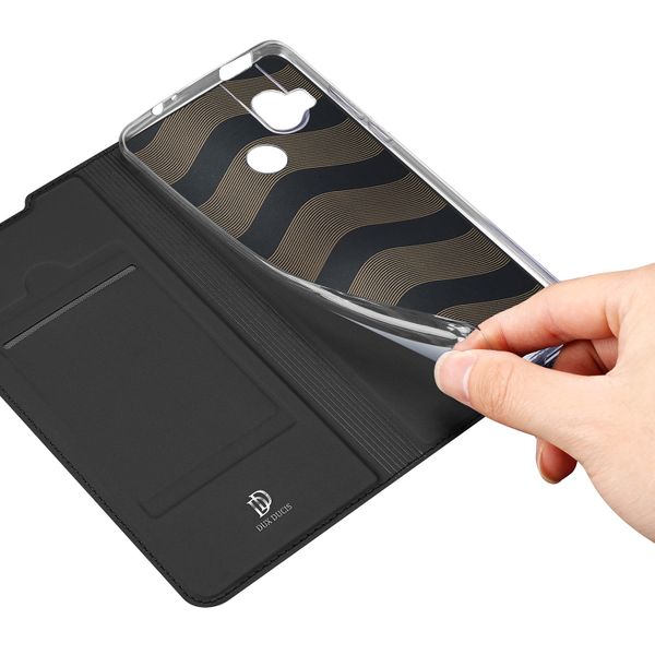 Dux Ducis Slim TPU Klapphülle Schwarz für das Motorola One Hyper