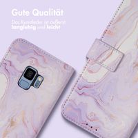imoshion Design Klapphülle Samsung Galaxy S9 - Purple Marble