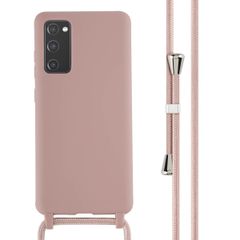 imoshion SilikonHülle mit Band Samsung Galaxy S20 FE - Sand Pink
