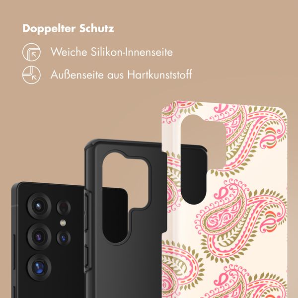 Selencia Vivid Back Cover Samsung Galaxy S25 Ultra - Paisley Blush