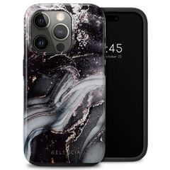 Selencia Vivid Back Cover Apple iPhone 15 Pro - Chic Marble Black