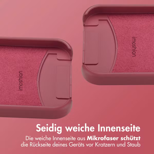 imoshion Color Backcover mit abnehmbarem Handykette und MagSafe Apple iPhone 15 Pro Max - Raspberry