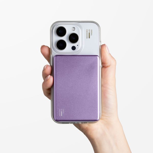 iDeal of Sweden Slim MagSafe Powerbank 5.000 mAh - Kabellose Powerbank - Lavender Milk