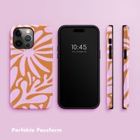 Selencia Vivid Tough Back Cover für das Apple iPhone 14 Pro Max - Modern Bloom Pink