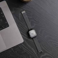 imoshion Magnetlederarmband für Apple Watch Series 1 t/m 9 / SE (38/40/41 mm) | Series 10 / 11 (42 mm) - Schwarz
