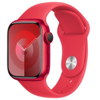 Apple Sport Band für Apple Watch Series 1 bis 9 / SE (38/40/41 mm) | Series 10 (42 mm) - Größe M/L - Red