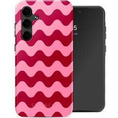 Selencia Vivid Back Cover Samsung Galaxy S24 FE - Wave Vibes Lipstick