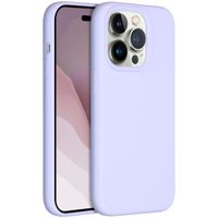 Accezz Liquid Silikoncase für das iPhone 14 Pro - Violett