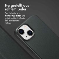 Accezz 2-in-1 Klapphülle aus Leder mit MagSafe für das iPhone 14 - Onyx Black