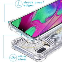 imoshion Design Hülle mit Band für das Samsung Galaxy A40 - Glamour Botanic
