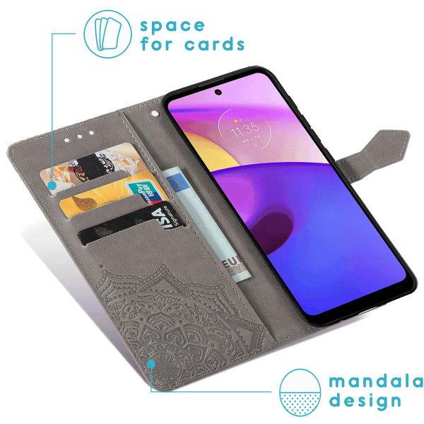 imoshion Mandala Klapphülle für das Motorola Moto E30 / E40 - Grau