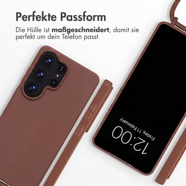imoshion SilikonHülle mit Band Samsung Galaxy S26 Ultra - Braun