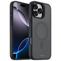 Accezz Rugged Frosted Back Cover mit MagSafe iPhone 16 Pro Max - Schwarz