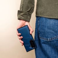 imoshion Kunstleder MagSafe Backcover mit Kartenfach Samsung Galaxy Z Fold 8 Ultra - Dunkelblau