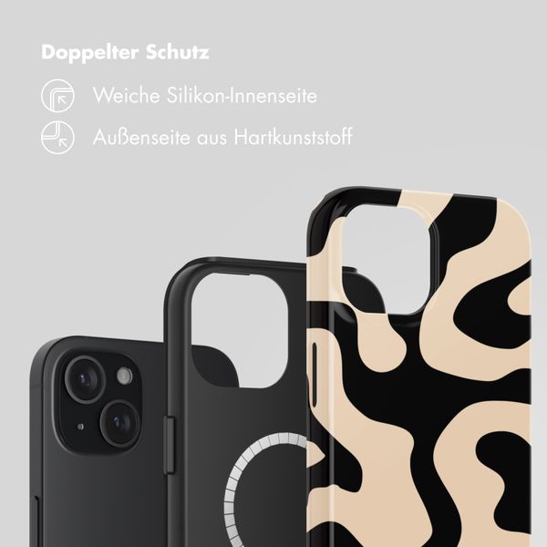 Selencia Vivid Rückabdeckung mit MagSafe Apple iPhone 15 - Art Wave Black