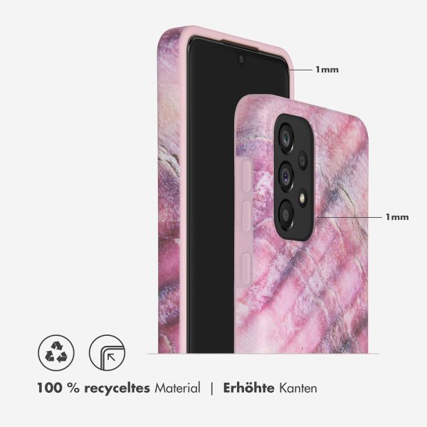 Selencia Aurora Fashion Back Case für das Samsung Galaxy A33 - ﻿Strapazierfähige Hülle - 100 % recycelt - Ocean Shell Purple