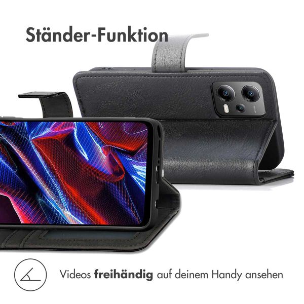 imoshion Luxuriöse Klapphülle Xiaomi Poco X5 5G - Schwarz