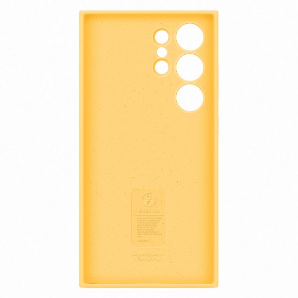 Samsung Original Silikon Cover für das Galaxy S24 Ultra- Yellow