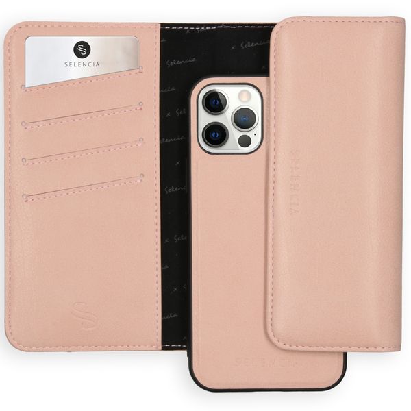 Selencia Clutch Klapphülle aus Leder mit herausnehmbarem Case iPhone 12 (Pro)