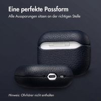 Accezz Echtleder Case  Apple Airpods Pro 3 - Dunkelblau