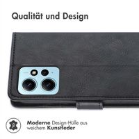 imoshion Luxuriöse Klapphülle für das Xiaomi Redmi Note 12 (4G) - Schwarz