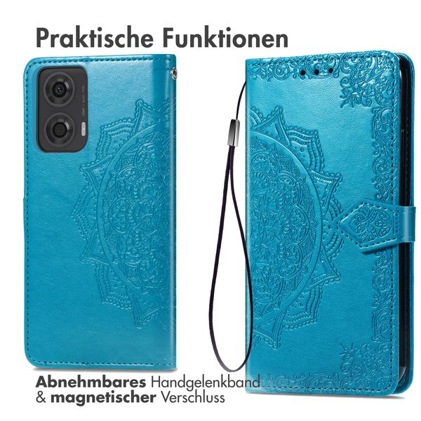 imoshion Mandala Klapphülle Motorola Moto G04 / G24 - Türkis