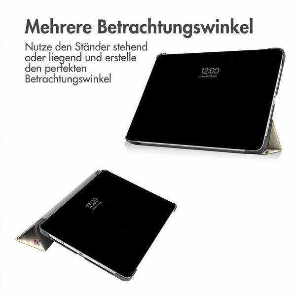imoshion Design Trifold Klaphülle Apple iPad Air 11 Zoll (2026) M4 / (2025) M3 / (2024) M2 / Air 5 (2022) / Air 4 (2020) - Garden Stripes