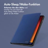 Accezz Classic Klapphülle Samsung Galaxy Tab S9 11.0 Zoll / Tab S10 FE / S9 FE 10.9 Zoll - Dunkelblau