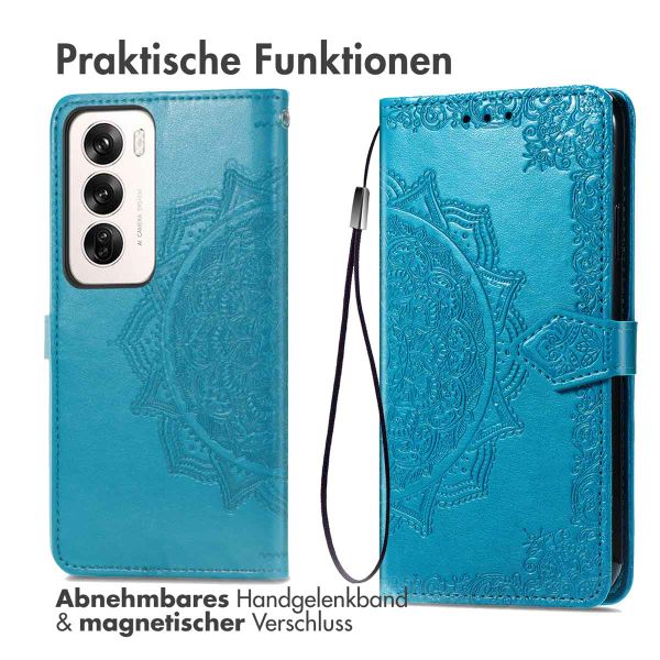 imoshion Mandala Klapphülle Oppo Reno 12 - Türkis