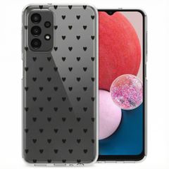imoshion Design Hülle Samsung Galaxy A13 (4G) - Hearts All Over Black