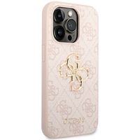 Guess 4G Metal Logo Back Cover Apple iPhone 14 Pro - Rosa