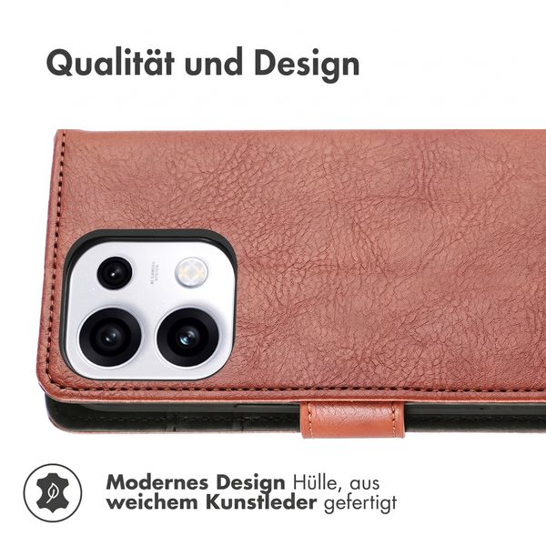 imoshion Luxuriöse Klapphülle Oppo Reno 16 / 16 Pro - Dunkelbraun