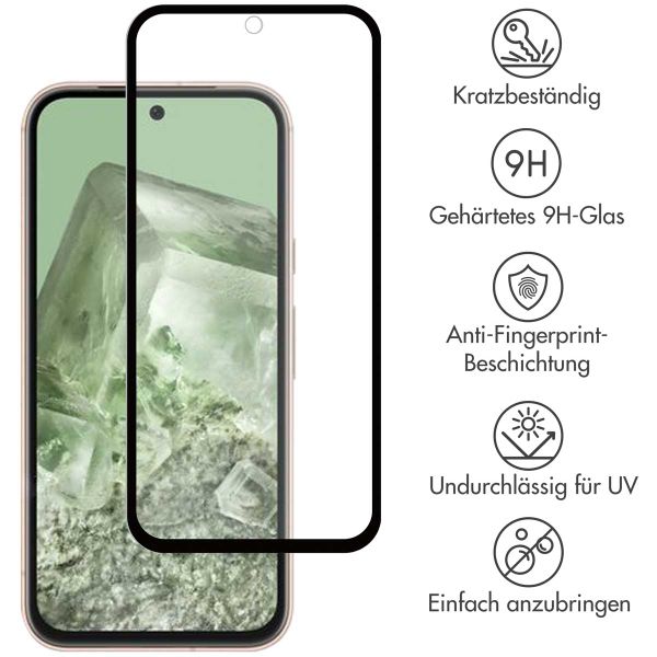 Accezz Full Cover Screen Protector aus gehärtetem Glas für das Google Pixel 8a - Transparent