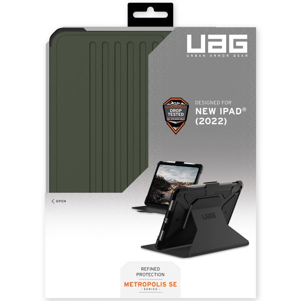 UAG Metropolis Klapphülle Apple iPad 11 (2025) 11 Zoll A16 / iPad 10 (2022) 10.9 Zoll - Grün