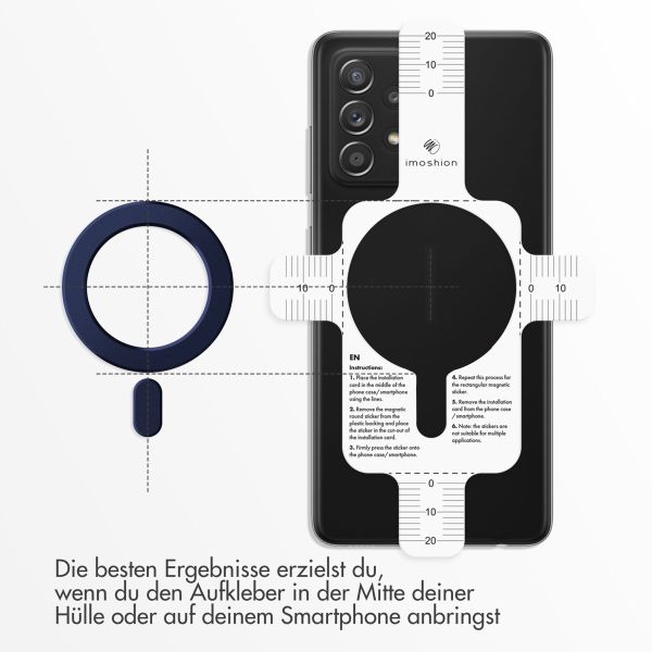 imoshion MagSafe-Aufkleber mit Installationshilfe - Dunkelblau