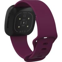 imoshion Silikonband für das  Fitbit Versa 4/ 3 / Sense (2) - Dunkelrot