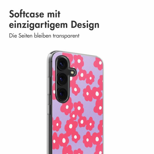 imoshion  Design Hülle für das Samsung Galaxy S24 - Dusty Rose Blossoms