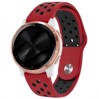 imoshion Silikon-Sportarmband -   Universelle 18 mm Anschluss - Red & Black