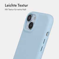 imoshion Texture Backcover Apple iPhone 15 - Hellblau
