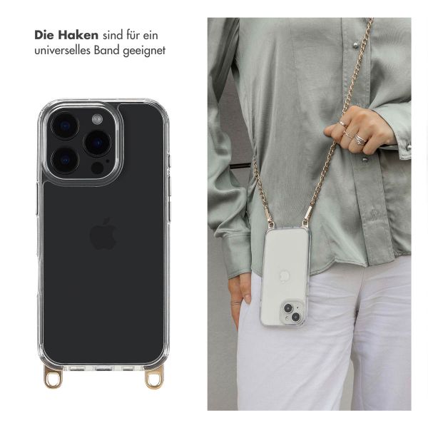 Selencia Backcover mit abnehmbaren Haken Apple iPhone 16 Pro - Transparent