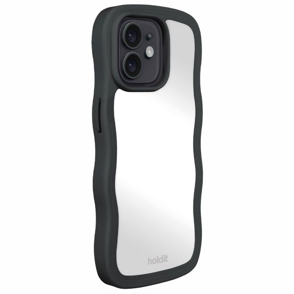 Holdit Wavy Case für das iPhone 12/12 Pro - Black / Mirror