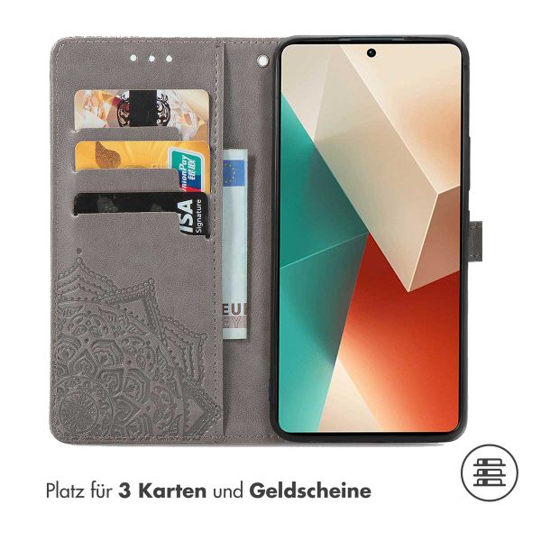 imoshion Mandala Klapphülle Xiaomi Redmi Note 13 (5G) - Grau